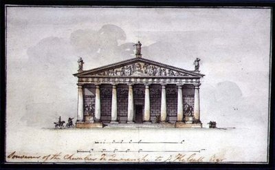 Elevazione delle Scuderie a Tsarskoye Selo da Giacomo Quarenghi