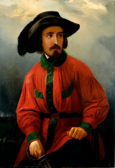 Ritratto del patriota italiano Antonio Solari, dipinto di Giacomo Ulisse Borzino (XIX secolo), Genova, Museo del Risorgimento da Giacomo Ulisse Borzino