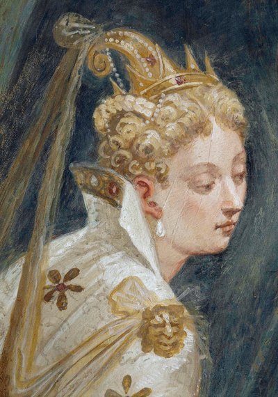 Il volto di Sofonisba (dettaglio) da Giambattista Zelotti
