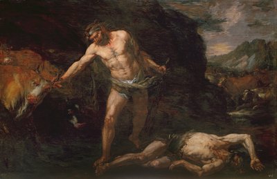 Ercole Uccide il Gigante Caco e Ruba il Bestiame di Gerione da Giambattista Langetti
