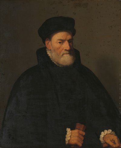 Ritratto di un vecchio, probabilmente Vercellino Olivazzi, senatore di Bergamo da Giambattista Moroni (attributed to)