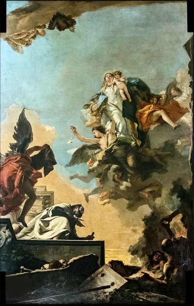 Nostra Signora del Carmelo che dona lo scapolare a San Simone Stock, 1749 da Giambattista Tiepolo