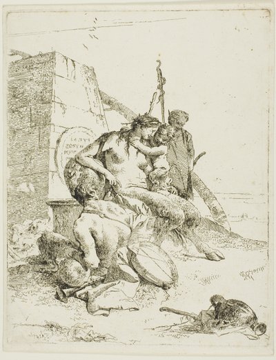 Famiglia di satiri con l