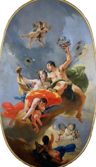 Il trionfo di Zefiro e Flora, ca. 1735 da Giambattista Tiepolo