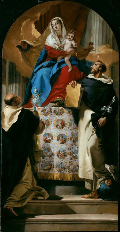 Vergine e bambino con i santi Domenico e Giacinto da Giambattista Tiepolo