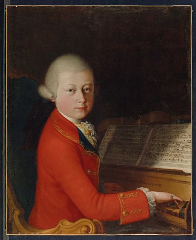 Ritratto di Wolfgang Amadeus Mozart a 13 anni, a Verona da Giambettino (attr. to) Cignaroli