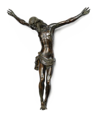 Figura del Cristo crocifisso, fusa da un modello di Giambologna, attribuita ad Antonio Susini e bottega, c.1580-1600 da Giambologna
