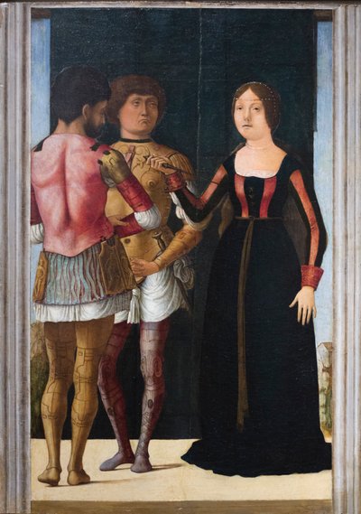 Bruto, Lucrezia e Collatino, c.1490 da Gian Francesco de