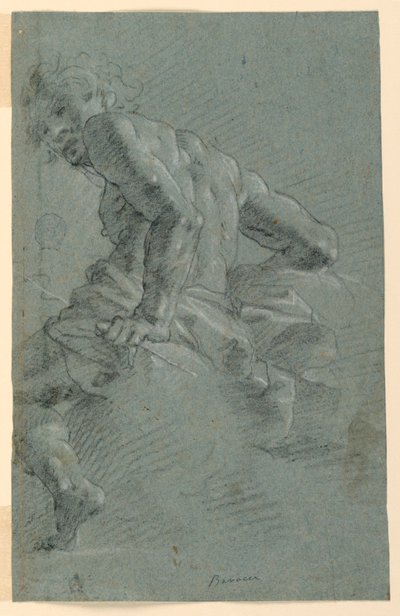 Studio di Hermes, Studio preparatorio per la Caduta dei Giganti, Affresco sul soffitto del Palazzo Moroni, Bergamo da Gian Giacomo Barbelli