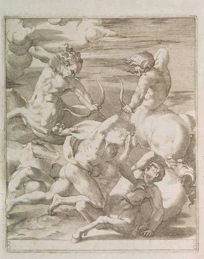 Battaglia tra Ercole e i Centauri, 1527 da Gian Jacopo Caraglio