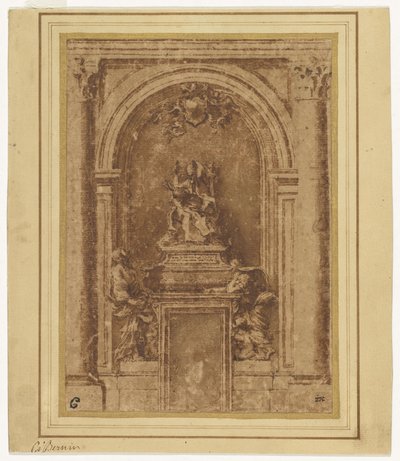 Progetto per la tomba di Papa Alessandro VII in San Pietro, Roma da Gian Lorenzo Bernini