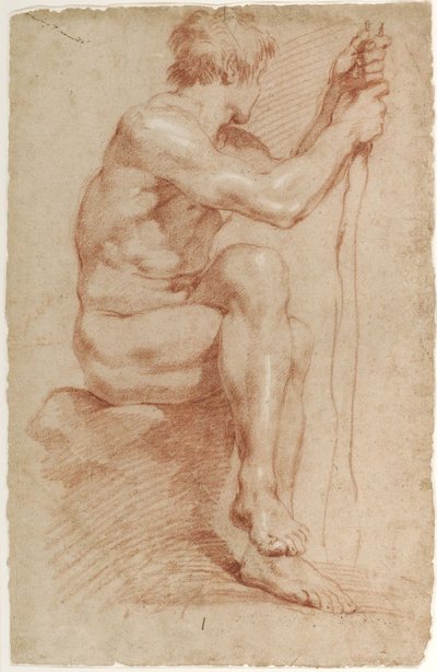 Nudo maschile seduto da Gian Lorenzo Bernini