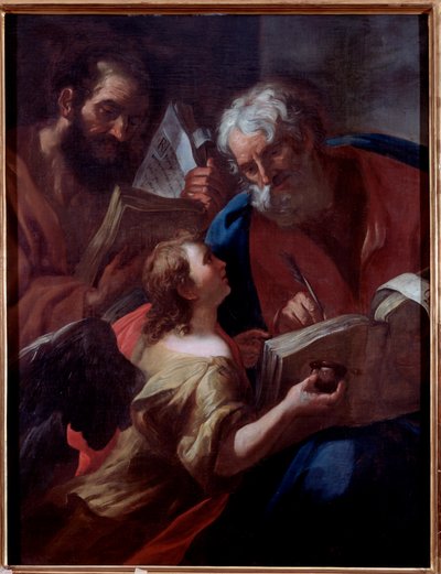 Rappresentazione di San Matteo e un altro evangelista da Gian Lorenzo and Michelangelo Bertolotto