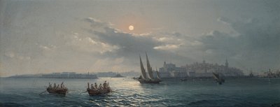 Veduta del Grand Harbour, Valletta, 1885 da Giancinto Gianni