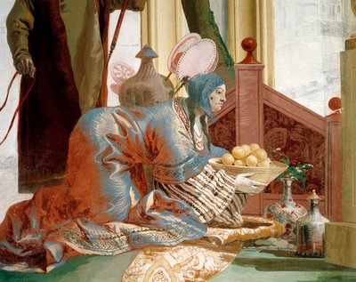 Offerta di frutti alla Dea della Luna, di Giandomenico Tiepolo, affresco, Sala Cinese nella Foresteria, Villa Valmarana 
