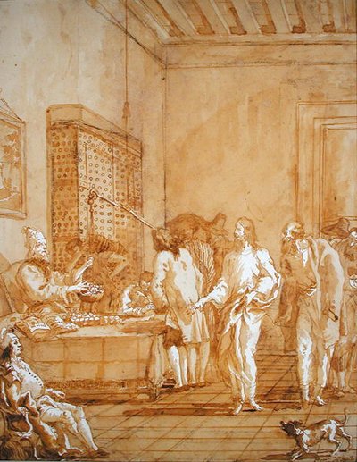 La chiamata di San Matteo da Giandomenico  Tiepolo