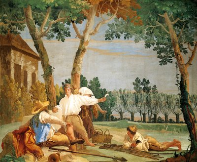 Contadini a riposo da Giandomenico (1727 1804) Tiepolo