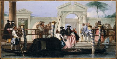 La partenza della gondola da Giovanni Domenico Tiepolo