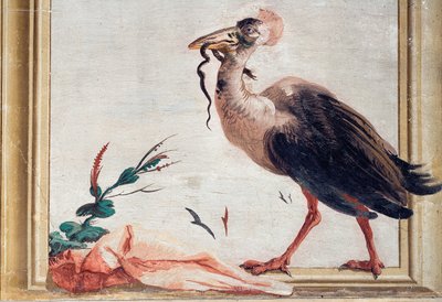 Un Casuario con un Serpente nel Becco, dalla Stanza Cinese nella Foresteria, 1757 da Giovanni Domenico Tiepolo