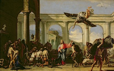 Gesù guarisce il paralitico alla piscina di Bethesda, c.1759 da Giovanni Domenico Tiepolo