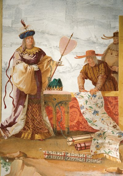 Il mercante di tessuti, dalla Stanza Cinese nella Foresteria, 1757 da Giovanni Domenico Tiepolo