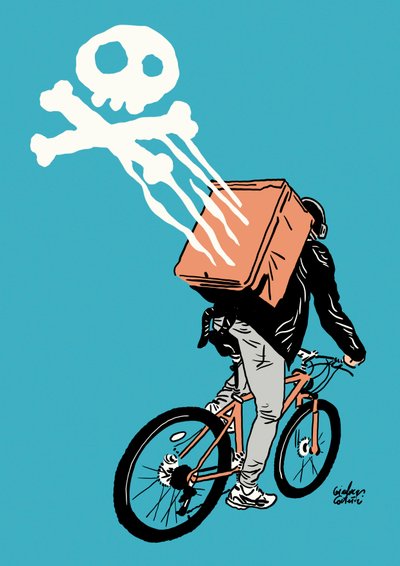 Consegna, 2023 (digitale) da Gianluca Costantini