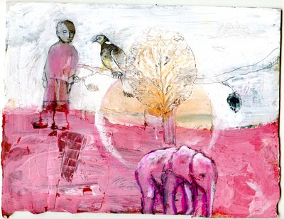 Piccione di Legno e Elefante, 2014 da Gigi Sudbury