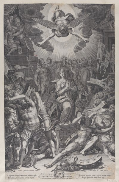 Martirio di Santa Caterina, dopo Bernardino Passari, 1588 da Gijsbert Van Veen