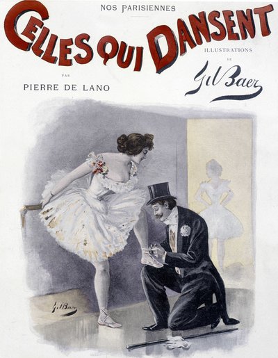 Ballerina - ill. di Gil Baer, in "Celles qui dansent" di Pierre de Lano, fine XIX secolo da Gil  Baer