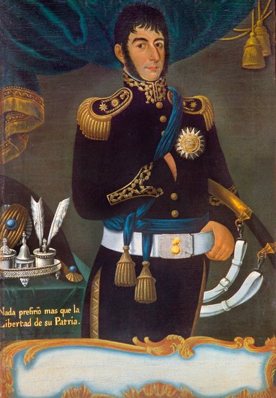 Ritratto di José de San Martín da Gil de Castro