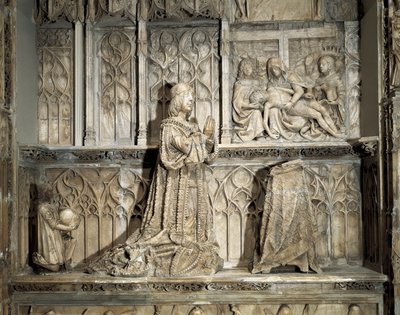 Arte gotica: Sepoltura di Juan de Padilla (1490-1521). Scultura in marmo di Gil de Siloe, circa 1500. Burgos, Museo di Burgos da Gil de Siloe