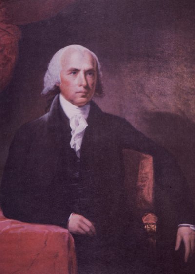 James Madison (litografia a colori) da Gilbert (after) Stuart