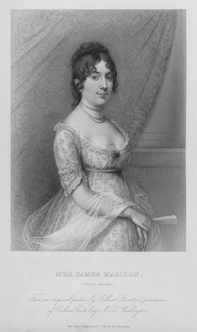 Mrs James Madison, Dolly Paine da Gilbert (after) Stuart