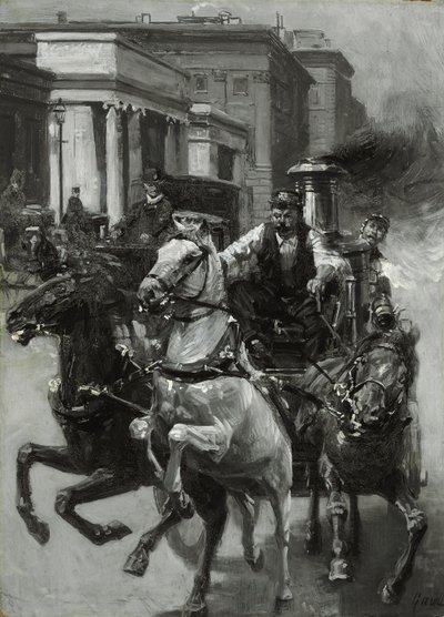 Corsa al fuoco, c.1900 da Gilbert Gaul