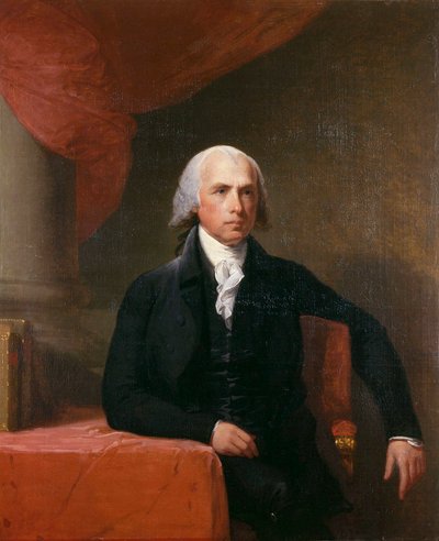James Madison (1751-1836), politico americano da Gilbert Stuart