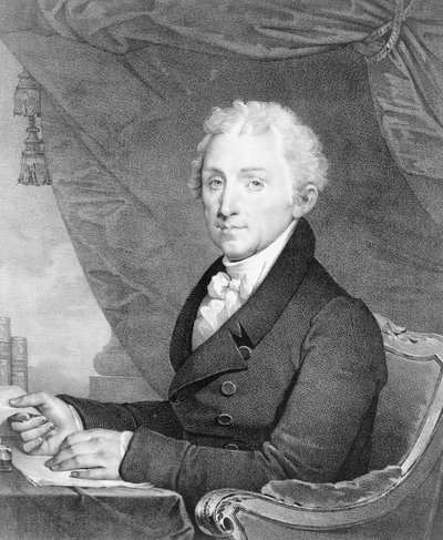 James Monroe, quinto presidente degli Stati Uniti da Gilbert Stuart