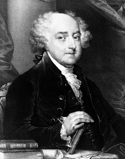 John Adams, secondo presidente degli Stati Uniti da Gilbert Stuart
