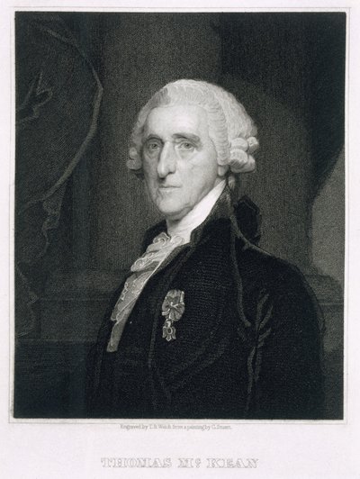 Ritratto di Thomas McKean, inciso da Thomas B. Welch da Gilbert Stuart