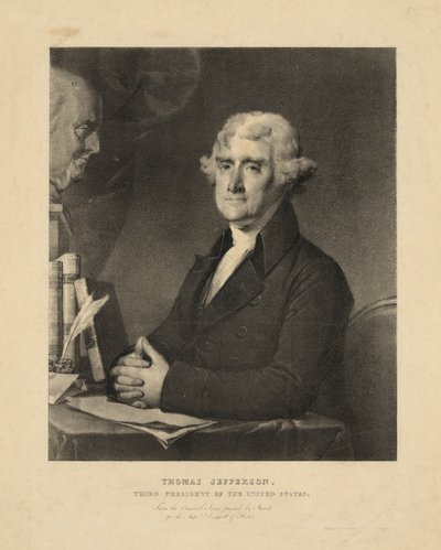 Thomas Jefferson, Terzo presidente degli Stati Uniti da Gilbert Stuart