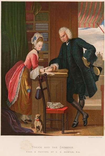 Yorick e la Grisette da Gilbert Stuart Newton