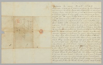 Lettera a Samuel Fox da Giles Saunders riguardante il commercio degli schiavi, 9 marzo 1847 da Giles Saunders