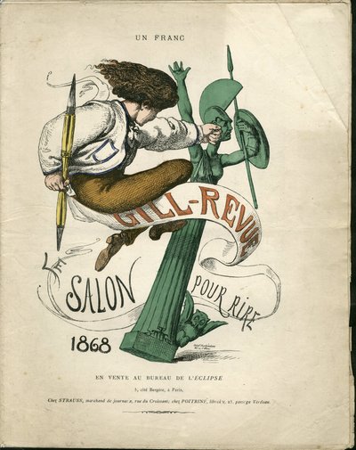 Illustrazione di Louis Alexandre Gosset de Guines dit Gill (1840-1885) per la copertina di 