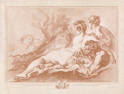 Figure allegoriche in mare da Gilles Demarteau