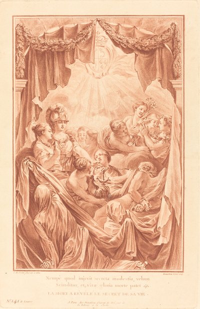 Allegoria sulla morte del Delfino da Gilles Demarteau