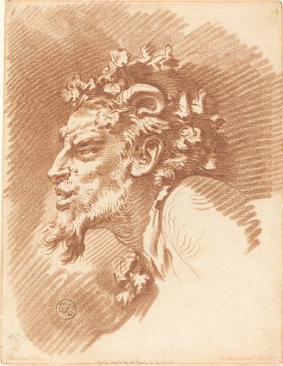 Testa di un fauno da Gilles Demarteau