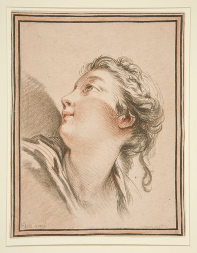 Testa di una donna da Gilles Demarteau
