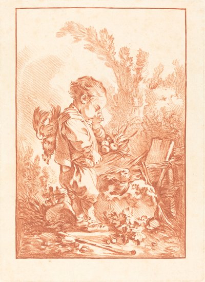 Le Maraudeur, c. 1769 da Gilles Demarteau