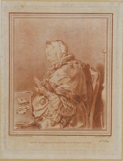 Ritratto di Madame Geoffrin da Gilles Demarteau