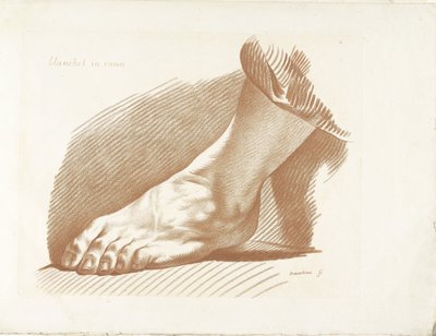 Studio del piede sinistro da Gilles Demarteau