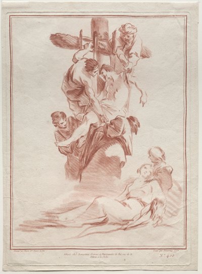 La discesa dalla croce, 1773 da Gilles Demarteau